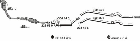 Ernst 040731 Exhaust system 040731: Buy near me in Poland at 2407.PL - Good price!
