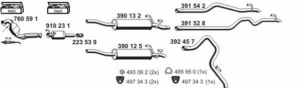 Ernst 040741 Exhaust system 040741: Buy near me in Poland at 2407.PL - Good price!
