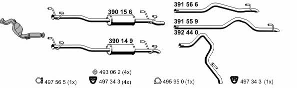 Ernst 040793 Exhaust system 040793: Buy near me in Poland at 2407.PL - Good price!