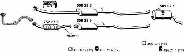 Ernst 080050 Exhaust system 080050: Buy near me in Poland at 2407.PL - Good price!