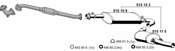 Ernst 080065 Exhaust system 080065: Buy near me in Poland at 2407.PL - Good price!