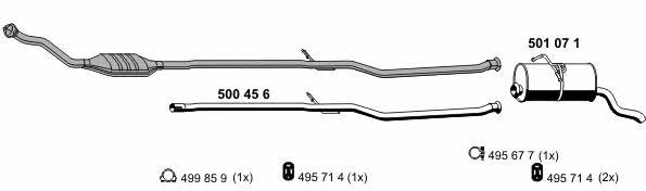 Ernst 080180 Exhaust system 080180: Buy near me in Poland at 2407.PL - Good price!