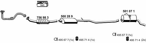 Ernst 080202 Exhaust system 080202: Buy near me in Poland at 2407.PL - Good price!