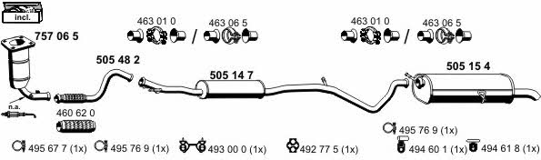 Ernst 080227 Exhaust system 080227: Buy near me in Poland at 2407.PL - Good price!