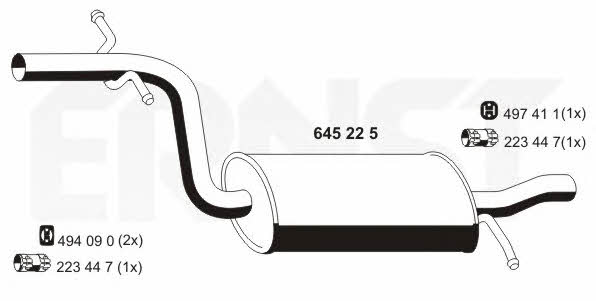 Ernst 645225 Zwischenschalldampfer 645225: Kaufen Sie zu einem guten Preis in Polen bei 2407.PL!