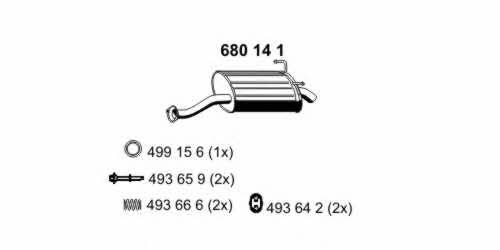Ernst 680141 End Silencer 680141: Buy near me in Poland at 2407.PL - Good price!