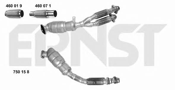 Ernst 750158 Catalytic Converter 750158: Buy near me in Poland at 2407.PL - Good price!