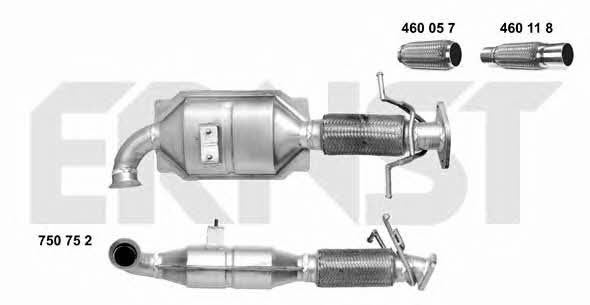 Ernst 750752 Catalytic Converter 750752: Buy near me in Poland at 2407.PL - Good price!