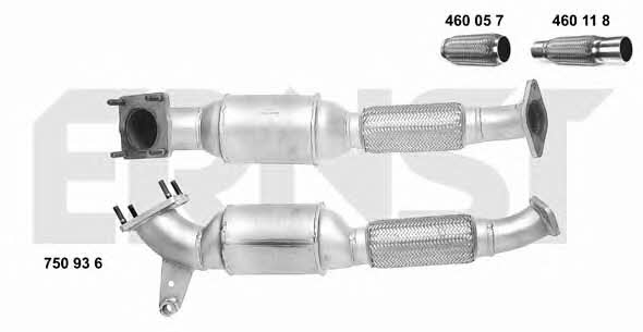 Ernst 750936 Catalytic Converter 750936: Buy near me in Poland at 2407.PL - Good price!