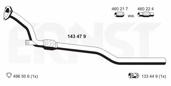 Ernst 143479 Exhaust pipe 143479: Buy near me in Poland at 2407.PL - Good price!