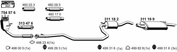  150005 Exhaust system 150005: Buy near me in Poland at 2407.PL - Good price!