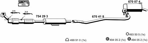  150071 Exhaust system 150071: Buy near me in Poland at 2407.PL - Good price!