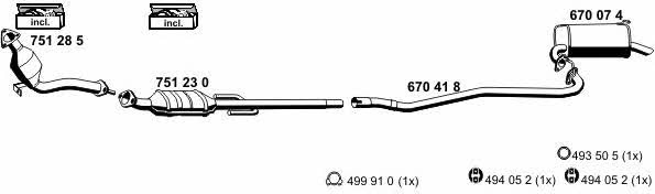  150072 Exhaust system 150072: Buy near me in Poland at 2407.PL - Good price!