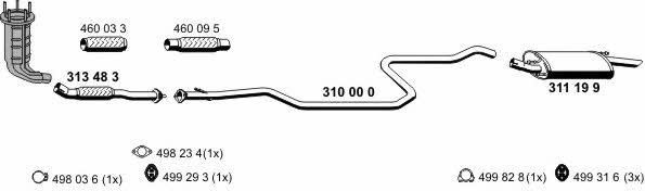  150098 Exhaust system 150098: Buy near me in Poland at 2407.PL - Good price!