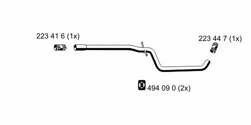 Ernst 155410 Exhaust pipe 155410: Buy near me in Poland at 2407.PL - Good price!