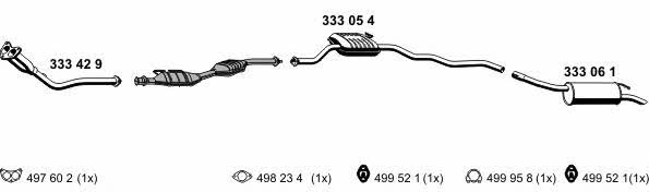 Ernst 030095 Exhaust system 030095: Buy near me in Poland at 2407.PL - Good price!