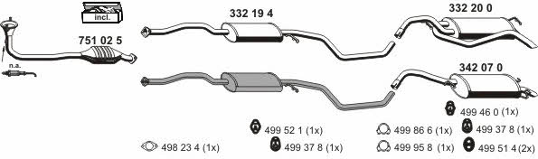  030124 Exhaust system 030124: Buy near me in Poland at 2407.PL - Good price!