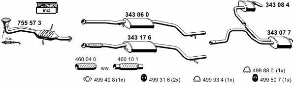  030147 Exhaust system 030147: Buy near me in Poland at 2407.PL - Good price!