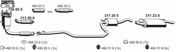 Ernst 030155 Exhaust system 030155: Buy near me in Poland at 2407.PL - Good price!