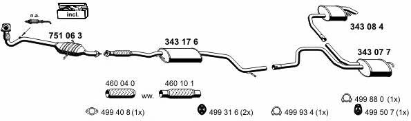  030240 Exhaust system 030240: Buy near me in Poland at 2407.PL - Good price!