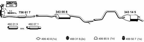Ernst 030247 Exhaust system 030247: Buy near me in Poland at 2407.PL - Good price!