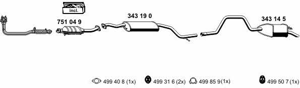 Ernst 030248 Exhaust system 030248: Buy near me in Poland at 2407.PL - Good price!