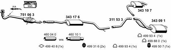 Ernst 030250 Exhaust system 030250: Buy near me in Poland at 2407.PL - Good price!