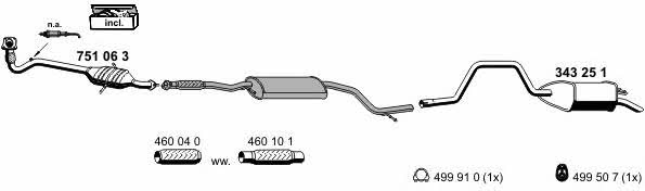  030251 Exhaust system 030251: Buy near me in Poland at 2407.PL - Good price!