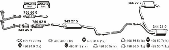  030284 Exhaust system 030284: Buy near me in Poland at 2407.PL - Good price!