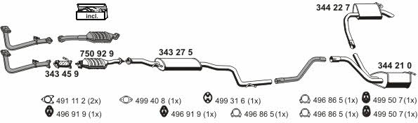 Ernst 030286 Exhaust system 030286: Buy near me in Poland at 2407.PL - Good price!