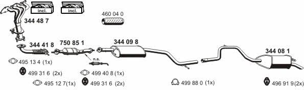 Ernst 030292 Exhaust system 030292: Buy near me in Poland at 2407.PL - Good price!