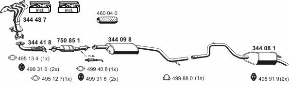  030294 Exhaust system 030294: Buy near me in Poland at 2407.PL - Good price!