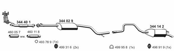  030296 Exhaust system 030296: Buy near me in Poland at 2407.PL - Good price!