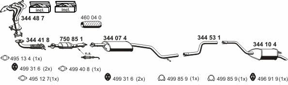  030297 Exhaust system 030297: Buy near me in Poland at 2407.PL - Good price!