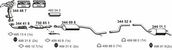  030298 Exhaust system 030298: Buy near me in Poland at 2407.PL - Good price!