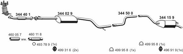  030300 Exhaust system 030300: Buy near me in Poland at 2407.PL - Good price!