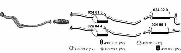 Ernst 050110 Exhaust system 050110: Buy near me in Poland at 2407.PL - Good price!
