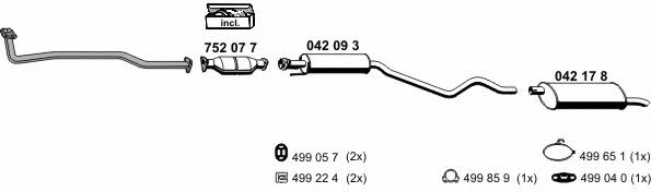 Ernst 050182 Exhaust system 050182: Buy near me at 2407.PL in Poland at an Affordable price!