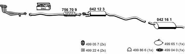Ernst 050199 Exhaust system 050199: Buy near me in Poland at 2407.PL - Good price!