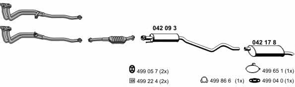 Ernst 050206 Exhaust system 050206: Buy near me at 2407.PL in Poland at an Affordable price!
