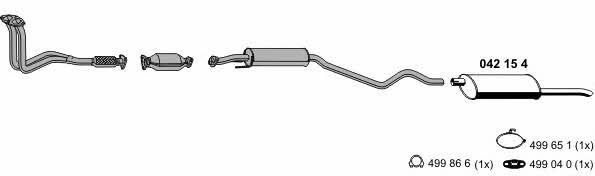 Ernst 050220 Exhaust system 050220: Buy near me in Poland at 2407.PL - Good price!