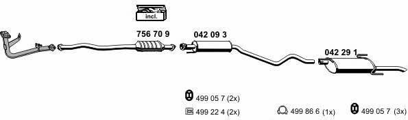 Ernst 050292 Exhaust system 050292: Buy near me in Poland at 2407.PL - Good price!