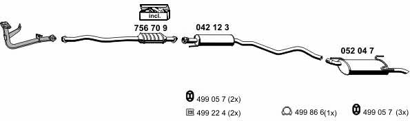 Ernst 050296 Exhaust system 050296: Buy near me in Poland at 2407.PL - Good price!