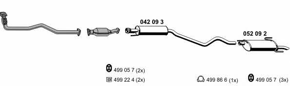 Ernst 050298 Exhaust system 050298: Buy near me in Poland at 2407.PL - Good price!