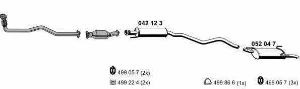 Ernst 050299 Exhaust system 050299: Buy near me in Poland at 2407.PL - Good price!