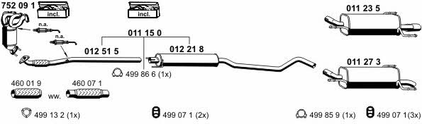  050453 Exhaust system 050453: Buy near me in Poland at 2407.PL - Good price!