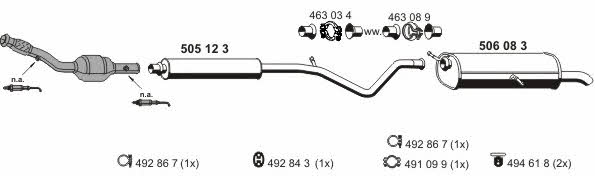 Ernst 080268 Exhaust system 080268: Buy near me in Poland at 2407.PL - Good price!