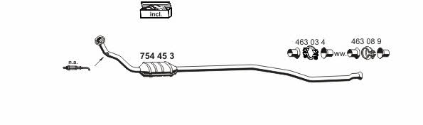 Ernst 080349 Exhaust system 080349: Buy near me in Poland at 2407.PL - Good price!