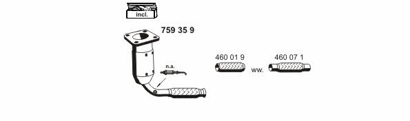 Ernst 080355 Exhaust system 080355: Buy near me in Poland at 2407.PL - Good price!