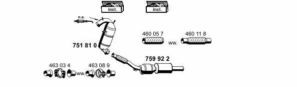Ernst 090249 Exhaust system 090249: Buy near me in Poland at 2407.PL - Good price!